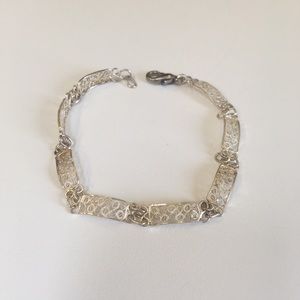 Rare Vintage Filigree Sterling Bracelet